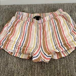 striped loose shorts !